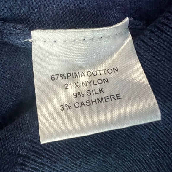 Peter Millar Cashmere Silk Cotton 1/4 Zip Vest Size Large - Picture 4 of 5